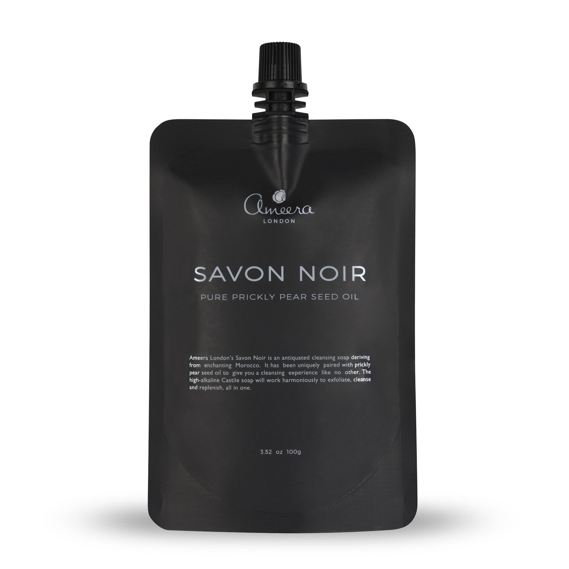 An antiquated, organic cleansing soap deriving from enchanting Morocco, our Savon Noir has been uniquely paired with prickly pear seeds to give you a cleansing experience like no other. This high-alkaline castile soap will work harmoniously to exfoliate, cleanse and replenish, all in one.  Containing a high concentration of Amino Acids, Omega 9, Omega 6 and Vitamins A, B, E, and K, use this cleansing miracle worker a few times a week to tackle lacklustre skin and give you fresh, radiate, glowing skin.